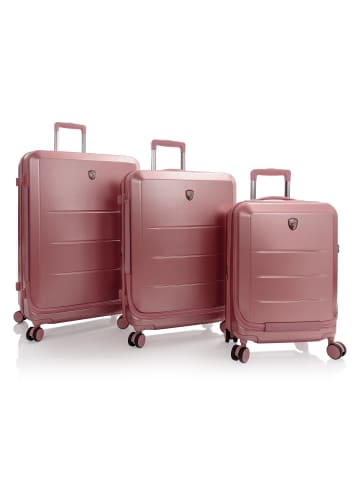 Heys EZ Fashion 4 Rollen Kofferset 3-teilig mit Dehnfalte rose gold