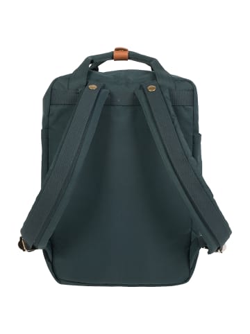 Doughnut Macaroon - Rucksack 14" in slate green x yellow