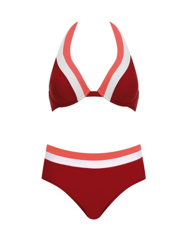 Olympia Bikini in weiss/rot