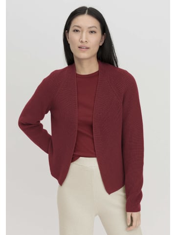 Hessnatur Strickjacke Regular in dunkelrot