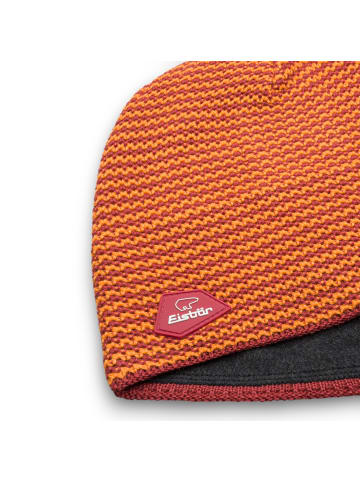 Eisbär Stevie Sportliche Outdoomütze aus Merinowolle in orange