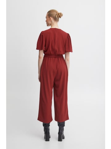 ICHI Jumpsuit IHGITTY JS3 - 20118386  Jumpsuit mit V-Ausschnitt in Rot
