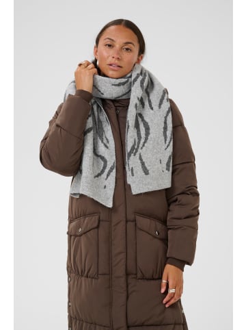 Kaffe Tuch KAiduna in Grey W. Black Stripes