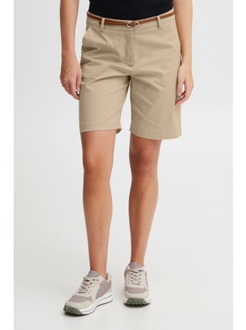 Oxmo Shorts OXDaney SH - 21800144-ME  Shorts mit gürtel in beige