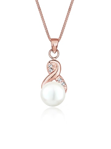 Elli Halskette 925 Sterling Silber Infinity in Rosegold