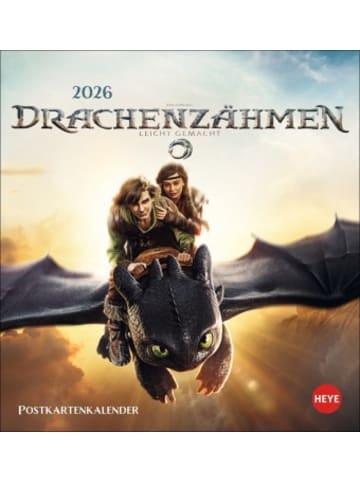 Heye Kalender Kalender - Drachenzähmen Postkartenkalender 2026