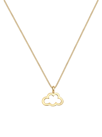 Elli Halskette 925 Sterling Silber Wolke in Gold