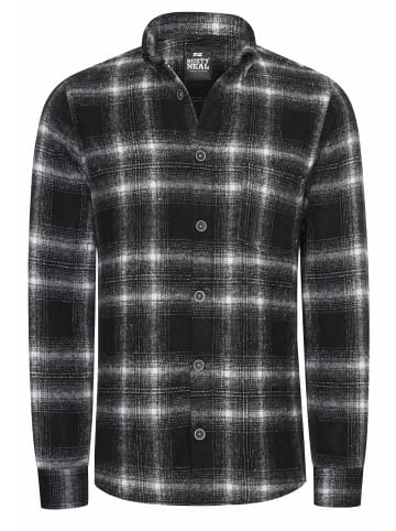 Rusty Neal Holzfäller Flanell Hemd in Schwarz / Weiß