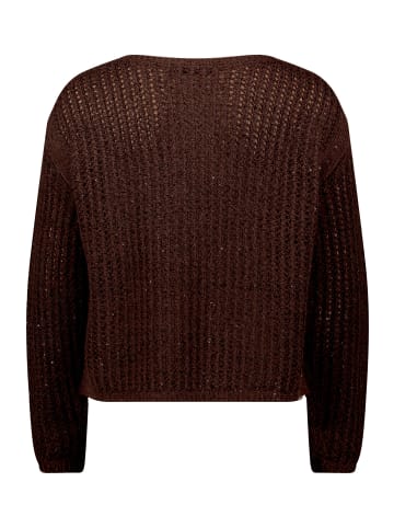 Betty Barclay Grobstrick-Pullover mit Pailletten in Light Maroon