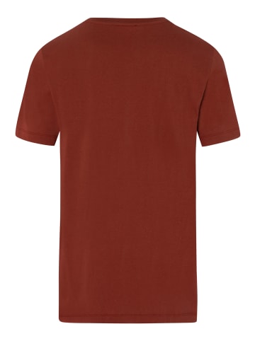 Hanro V-Shirt Living Shirts in russet brown