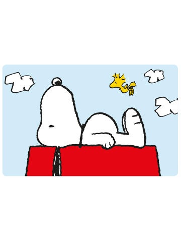 United Labels The Peanuts Brotdose mit Trennwand - Snoopy in rot
