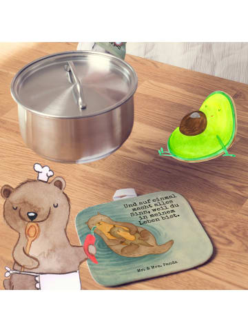 Mr. & Mrs. Panda Topfhandschuhe Otter Kind Design mit Spruch in Weiß