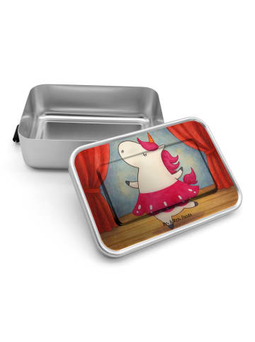 Mr. & Mrs. Panda Brotbox Einhorn Ballerina Design ohne Spruch in Weiß