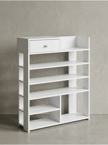 KADIMA DESIGN Design Schuhregal 75 x 92,5 x 24 cm Flurregal , Hohes Standregal