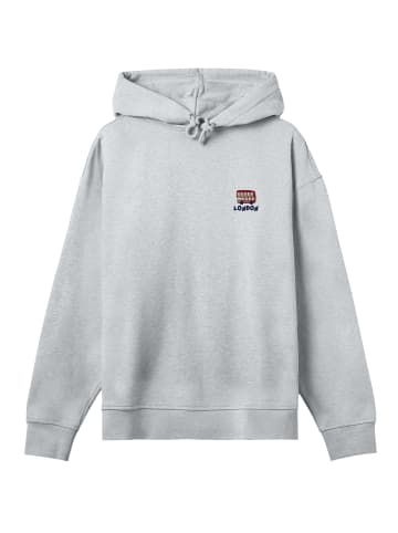 F4NT4STIC Hoodie London Red Bus Bestickt in grau meliert