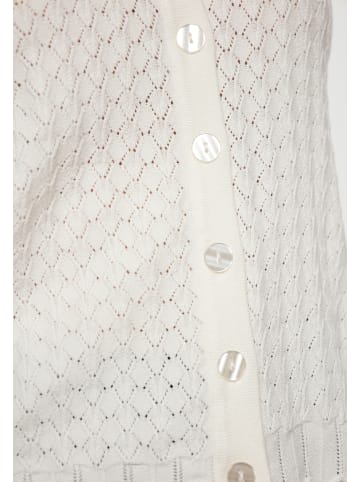 Sidona Damen Cardigan in Wollweiss