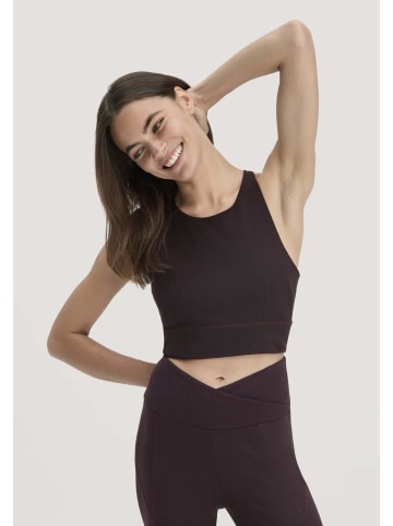 Hessnatur Bustier Fitted Highneck in schwarzbeere