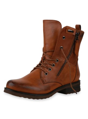 VAN HILL Schnürstiefeletten Nova in Hellbraun