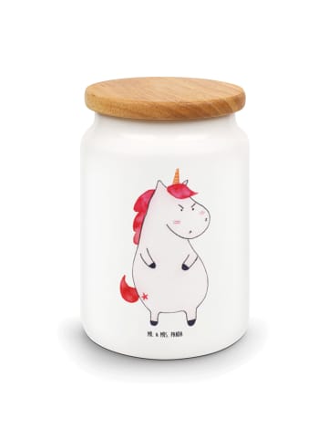 Mr. & Mrs. Panda Vorratsbehälter Einhorn Wut ohne Spruch in Weiß