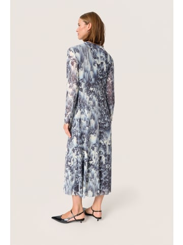 Soaked in Luxury Jerseykleid SLHartley A-shape in Dark Navy Landscape Print
