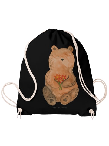 Mr. & Mrs. Panda Stoffbeutel Bär Dankbar ohne Spruch in Schwarz