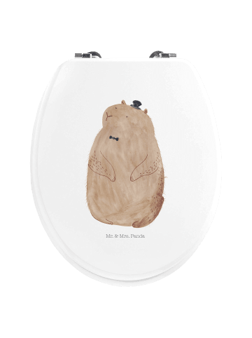 Mr. & Mrs. Panda WC Brille Murmeltier ohne Spruch in Weiß