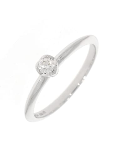 Xen Ring "ONE Ring mit Diamant 0,11 ct. 585 Weißgold" in Silber