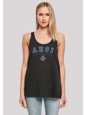 F4NT4STIC Damen Tanktop Ahoi Knut & Jan Hamburg in schwarz