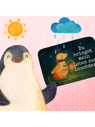 Mr. & Mrs. Panda Badezimmer Läufer Glühwürmchen Design mit Spruch in Weiß