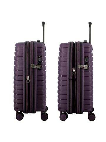 Jump Xwave 4 Rollen Kabinentrolley 55 cm mit Dehnfalte in violet
