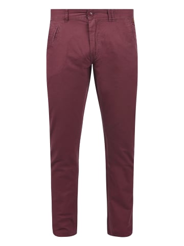 BLEND Chinohose BHTromp 20703188ME lange Hose mit Lederapplikationen an der Tasche in Rot