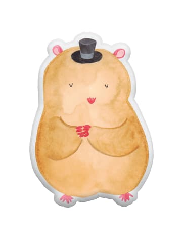 Mr. & Mrs. Panda Plüschkissen Hamster Hut ohne Spruch in Weiß