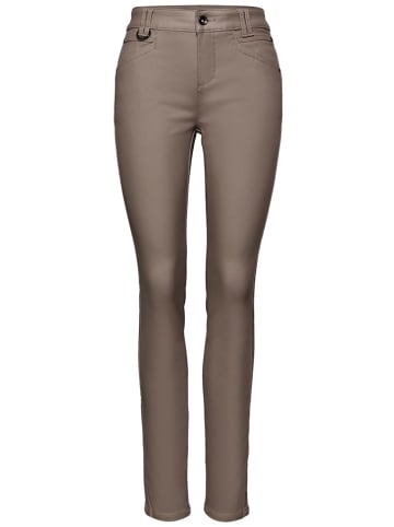 Street One Slim Fit Coated Hose in Braun