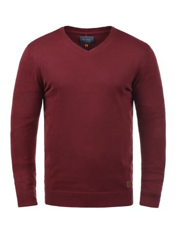 BLEND Strickpullover BHLasse 20703348ME Strickpulli mit aufgestickten Ellenbogenpatches in Rot