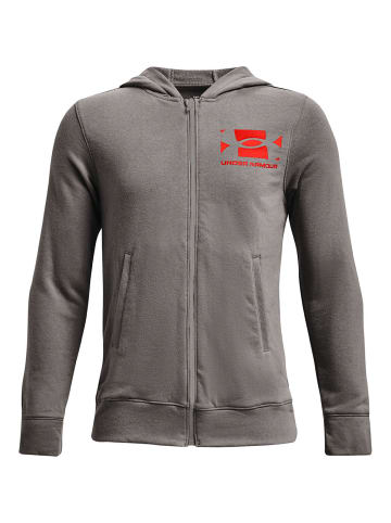 Under Armour HOODIE RIVAL TERRY FULL ZIP in Grau