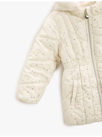 KOTON Anorak in Ekru Gemustert