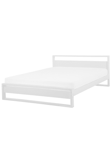Beliani Doppelbett GIULIA in Weiß - (W) 185 x (H) 86 x (L) 213 cm