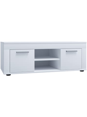 VCM  Holz TV Lowboard Möbel Fernsehschrank Usilo L in Weiß