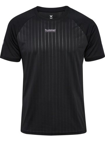 Hummel T-Shirt "Pulse Stripe T-Shirt S/S" in Schwarz