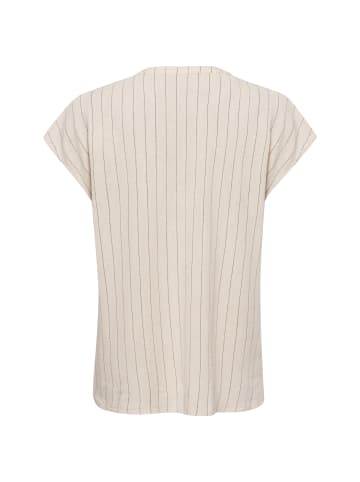 soyaconcept Blusenshirt mit Leinen-Anteil SC-Poula 1 in sand schwarz