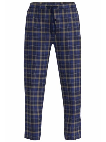 Götzburg Lange-Hose Kos in blau-mittel-Karo