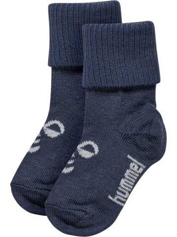 Hummel Socke "Hmlmini Wool 2-Pack Socks" in Blau