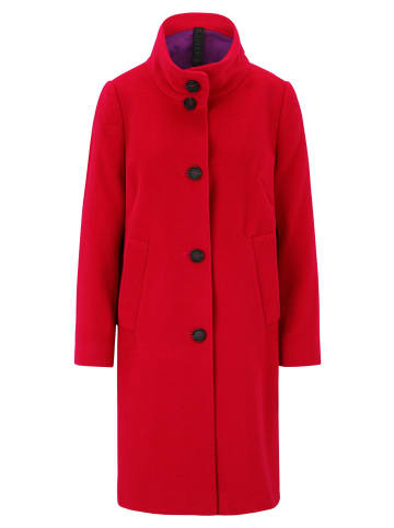 Betty Barclay Wollmantel mit Kragen in Rot