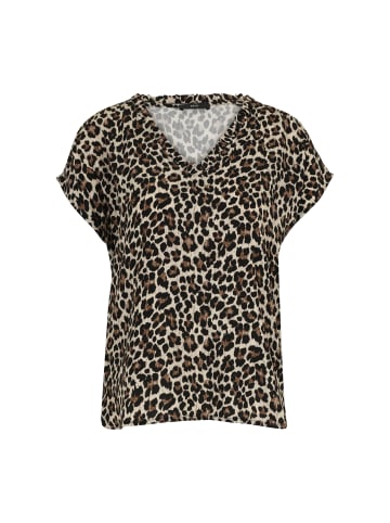 Zero  Bluse mit Leo-Muster in NatureBlack