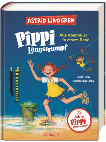 Oetinger Buch Pippi Langstrumpf. Alle 3 Abenteuer in einem Band, 6-7 Jahre