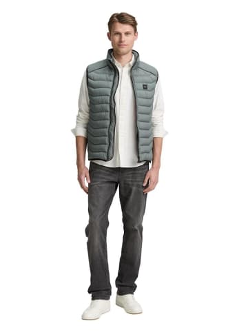 Tom Tailor Weste in washed jasper green