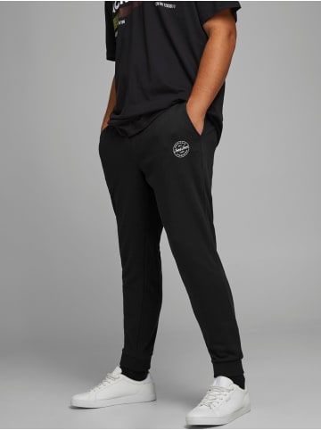 Jack & Jones Jogginghose JPSTGORDON Sweat Trainingshose Plus Size Übergröße in Schwarz