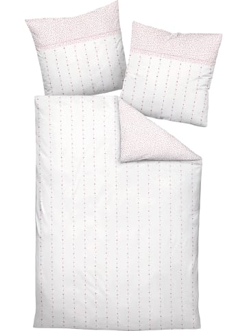 Janine Edel-Flanell Kissenbezug in rosa-wollweiß