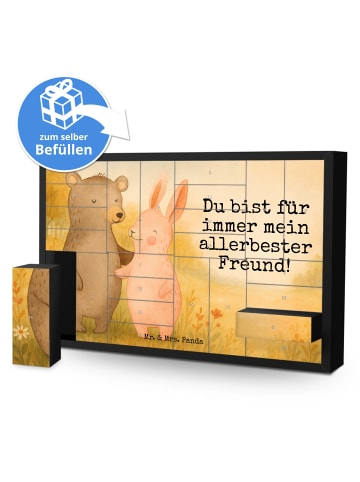 Mr. & Mrs. Panda Befüllbarer Adventskalender Bär und Hase Umarme... in Weiß