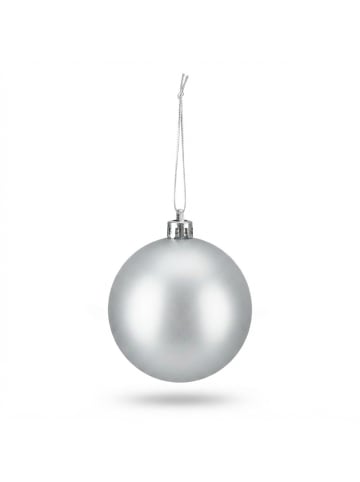 relaxdays 50 x Weihnachtskugeln Set in Silber